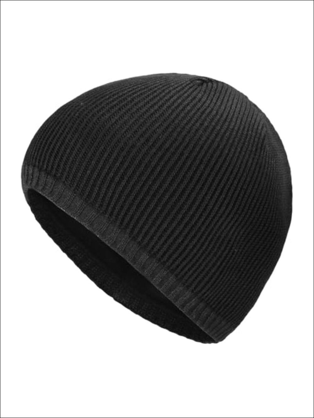 Knit Fisherman Beanie Winter Warm Thick Skull Cap Polyester Spandex Fleece